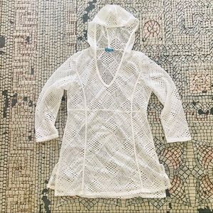 Blue Island Hooded Swimsuit Coverup szM